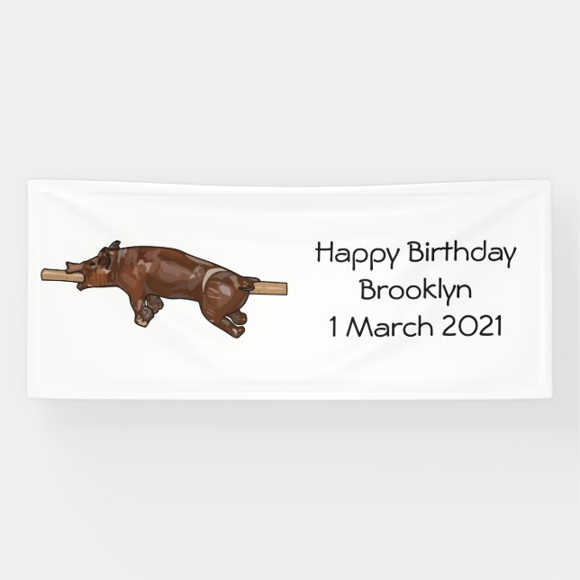 Darstellung des Cartoon von Schweinegrost/Schweine Banner (Horizontal)