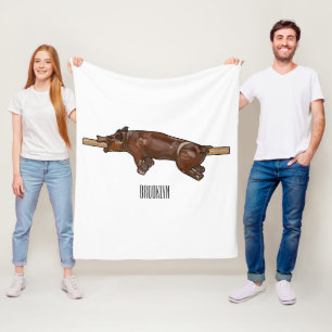 Darstellung des Cartoon von Schweinegrost/Schweine Fleecedecke