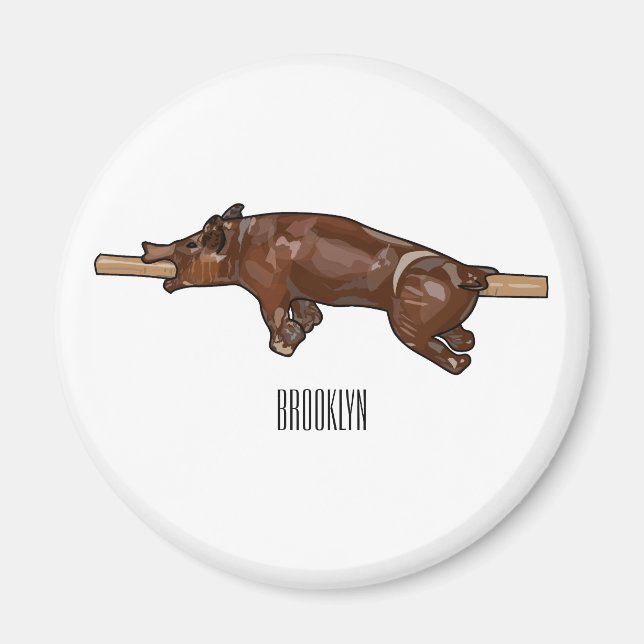 Darstellung des Cartoon von Schweinegrost/Schweine Magnet (Vorne)