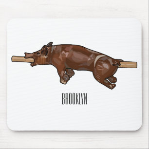Darstellung des Cartoon von Schweinegrost/Schweine Mousepad