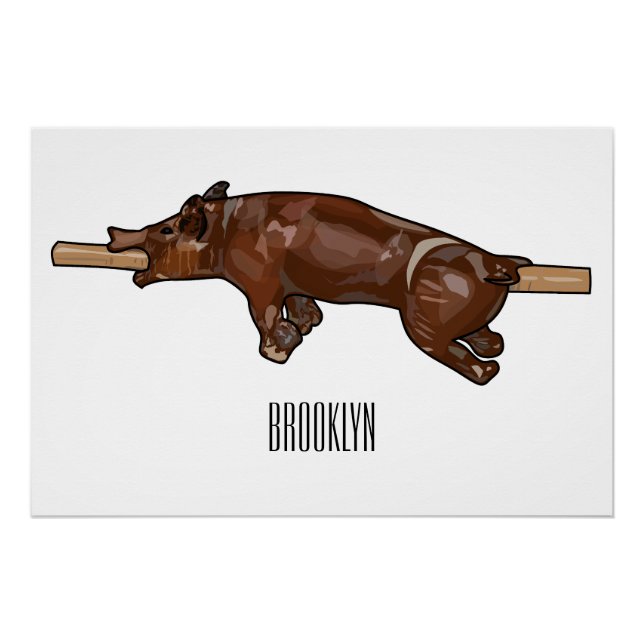 Darstellung des Cartoon von Schweinegrost/Schweine Poster (Vorderseite)