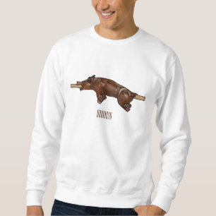 Darstellung des Cartoon von Schweinegrost/Schweine Sweatshirt