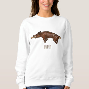 Darstellung des Cartoon von Schweinegrost/Schweine Sweatshirt