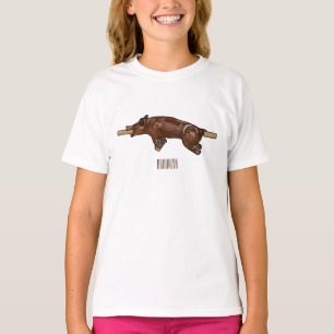 Darstellung des Cartoon von Schweinegrost/Schweine T-Shirt