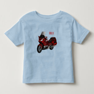 Darstellung des Cartoon von Touren in Motorrädern Kleinkind T-shirt