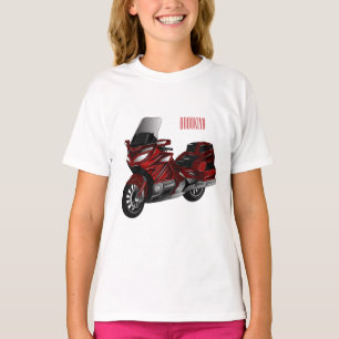 Darstellung des Cartoon von Touren in Motorrädern T-Shirt