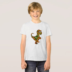 Darstellung des Dinosauriers Tri-Blend Shirt