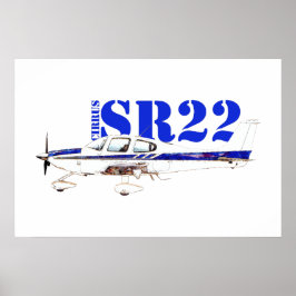 Darstellung des Entwurfs eines Leichtflugzeugs des Poster