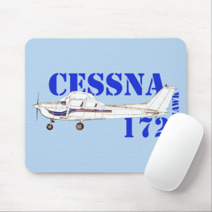 Darstellung des Flugzeugdesigns der Cessna 172 Sky Mousepad