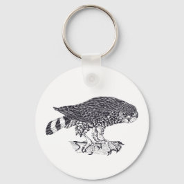 Darstellung des Funkenhawks auf Tastenanschlägen Schlüsselanhänger