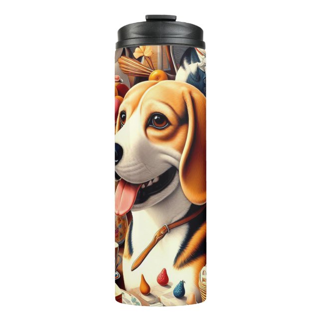 Darstellung des Niedlichen Beagle Thermosbecher (Vorderseite)