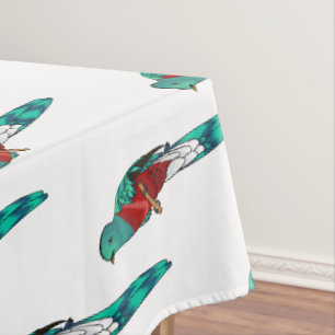 Darstellung des Quetzal-Cartoon Tischdecke