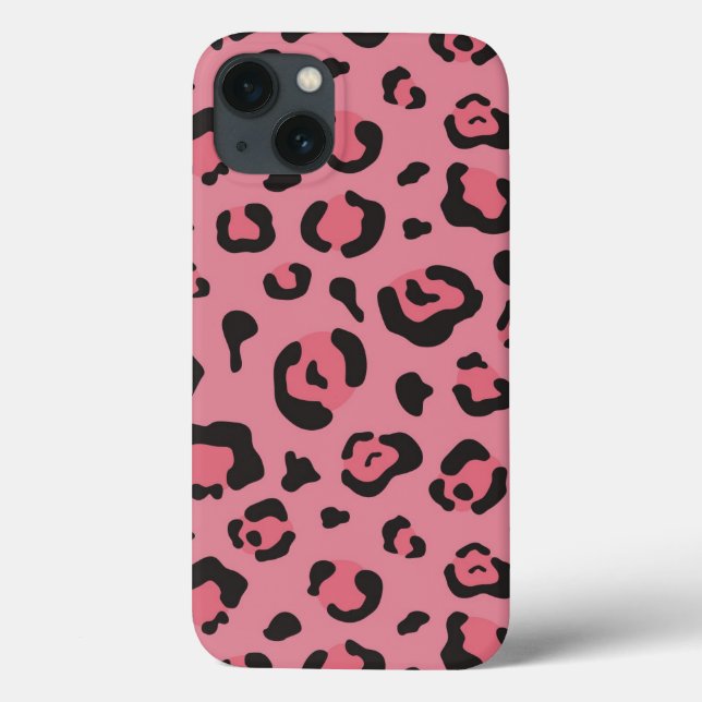 Darstellung des rosa Leopard-Tieres Case-Mate iPhone Hülle (Rückseite)