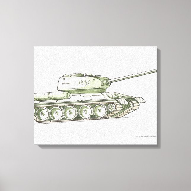 Darstellung des Tanks Leinwanddruck (Vorderseite)