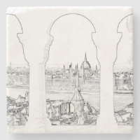 Darstellung des ungarischen Parlaments und Budapes