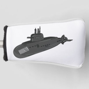 Darstellung des unterseeischen Cartoon Golf Headcover