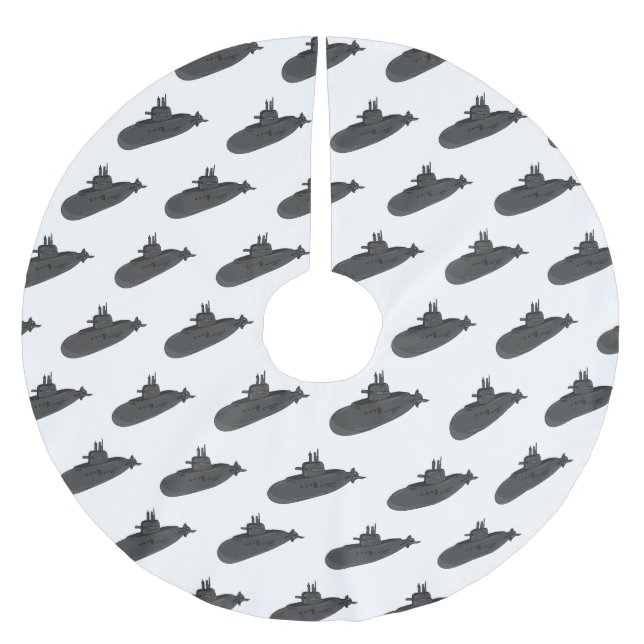 Darstellung des unterseeischen Cartoon Polyester Weihnachtsbaumdecke (Vorderseite)