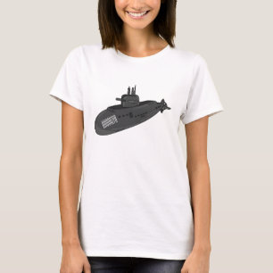 Darstellung des unterseeischen Cartoon T-Shirt