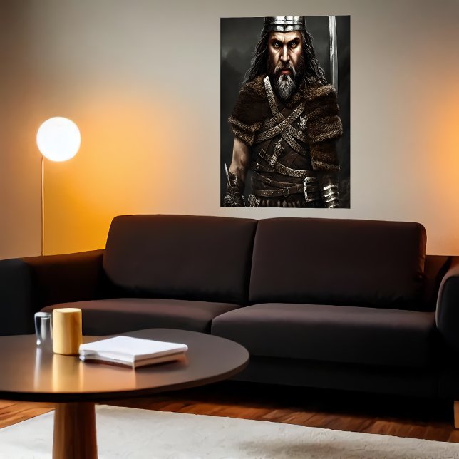 Darstellung eines älteren Wikings | AI Art Poster (Von Creator hochgeladen)