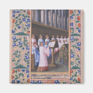 Darstellung eines Begräbnisdienstes Magnet