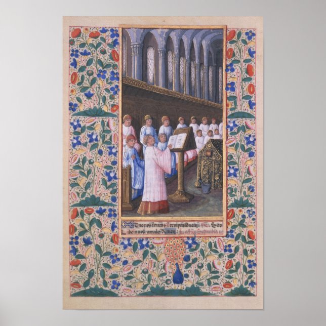 Darstellung eines Begräbnisdienstes Poster (Vorne)