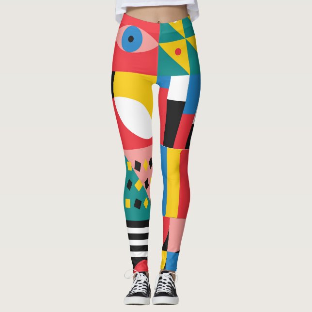Darstellung geometrischer Formen Leggings (Vorderseite)