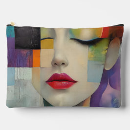 Darstellung in Farbblockrealismus Zubehörtasche