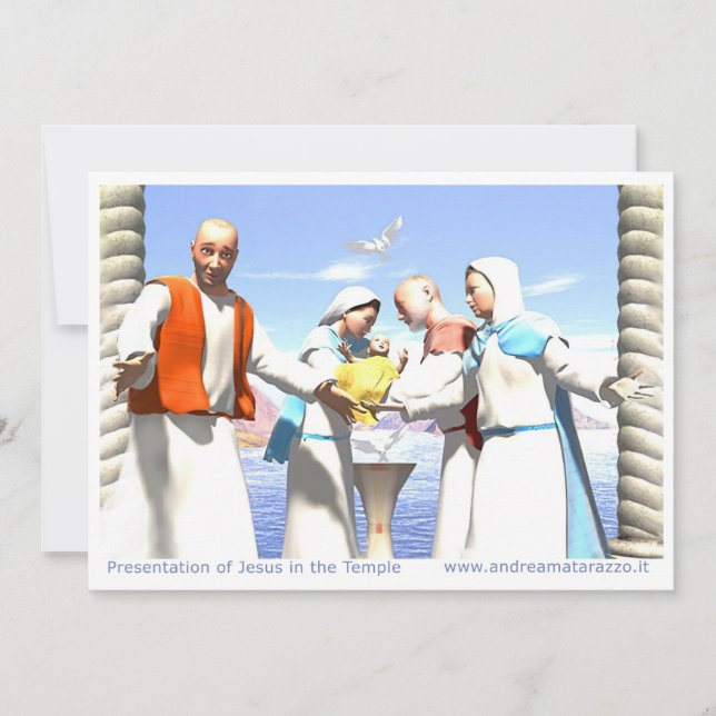 Darstellung Jesu im Tempel Karte (Vorderseite)