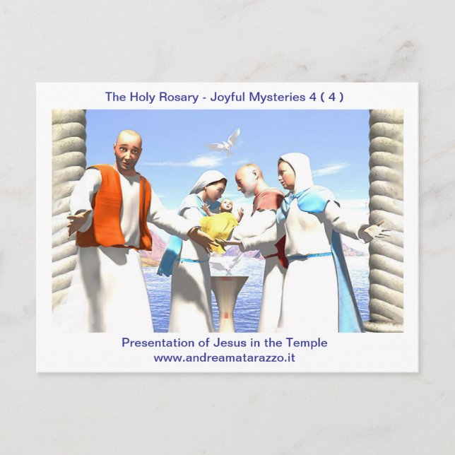 Darstellung Jesu im Tempel Postkarte (Vorderseite)