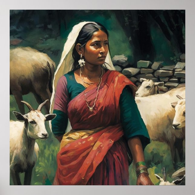 Darstellung von Frauenkämpfen in der Gesellschaft  Poster (Vorne)