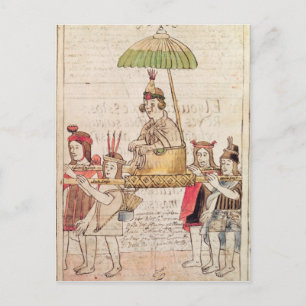 Darstellung von Huascar Inca Postkarte