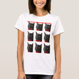 Darstellung von Katzen-Gesichtsausdrücken erklärt T-Shirt