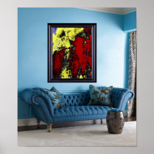 Darstellung von Kunst: FARBEN Abstrakt 9,95 $ Poster