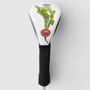 Darstellung von Radieschen-Cartoon Golf Headcover
