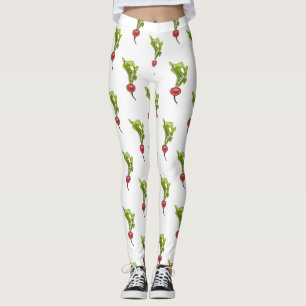 Darstellung von Radieschen-Cartoon Leggings