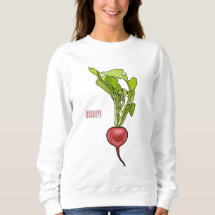 Darstellung von Radieschen-Cartoon Sweatshirt