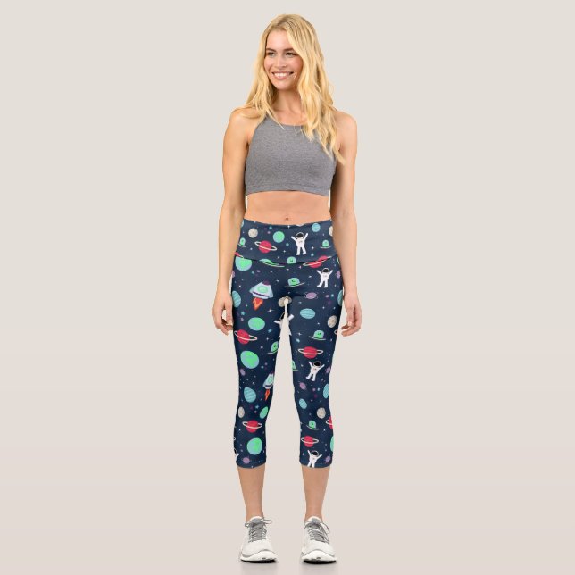 Darstellung von Raummustern Capri Leggings (Vorderseite)