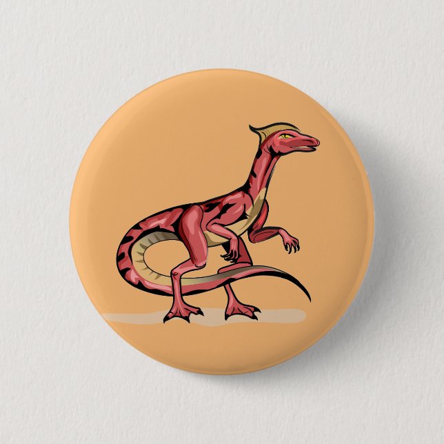 Darstellung von Velociraptor. Button (Vorderseite)