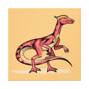 Darstellung von Velociraptor. Leinwanddruck