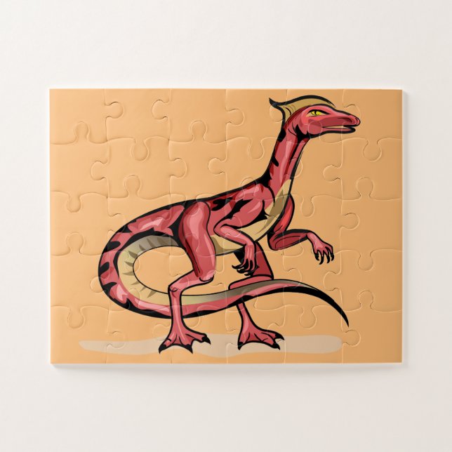 Darstellung von Velociraptor. Puzzle (Horizontal)