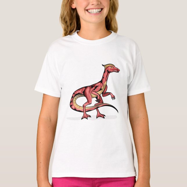 Darstellung von Velociraptor. T-Shirt (Vorderseite)