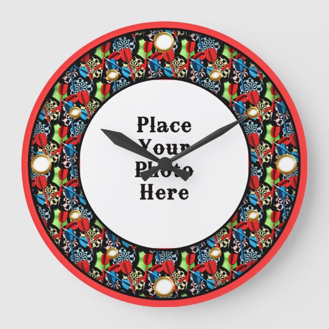 Darstellungen rahmen Ihr Foto an der Uhr (Vorderseite)