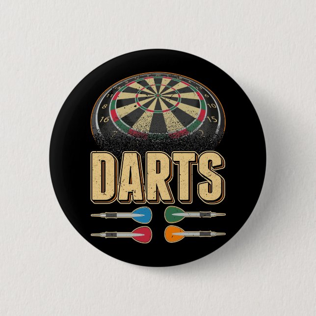 Dart Arrow Dartboard 180 Darts Button (Vorderseite)