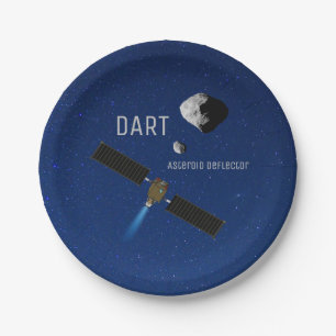 DART Asteroid-Deflektiergeräte Pappteller