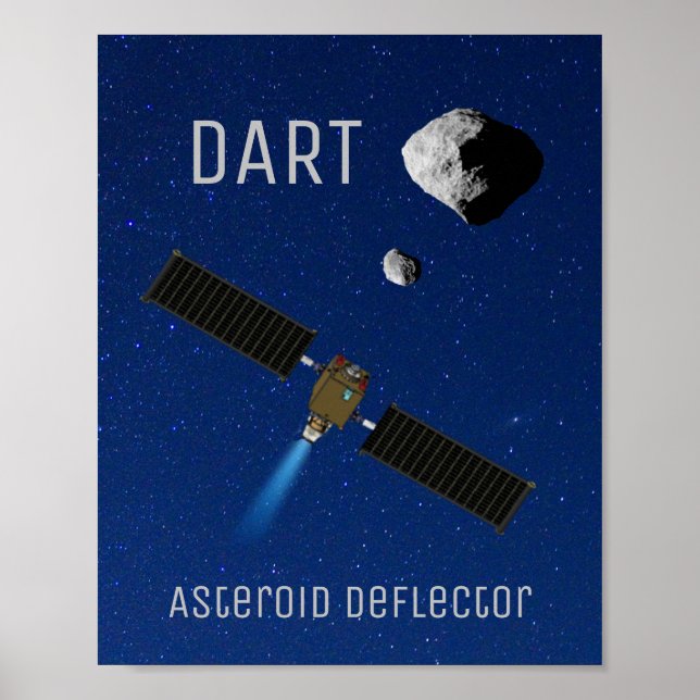 DART Asteroid-Deflektiergeräte Poster (Vorne)