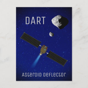 DART Asteroid-Deflektiergeräte Postkarte