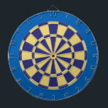 Dart Board: Altes Gold, Marine und Blau Dartscheibe<br><div class="desc">Altes Gold-,  Navy- und Blue Colored Dart Board Spiel inklusive 6 Messingdarts</div>