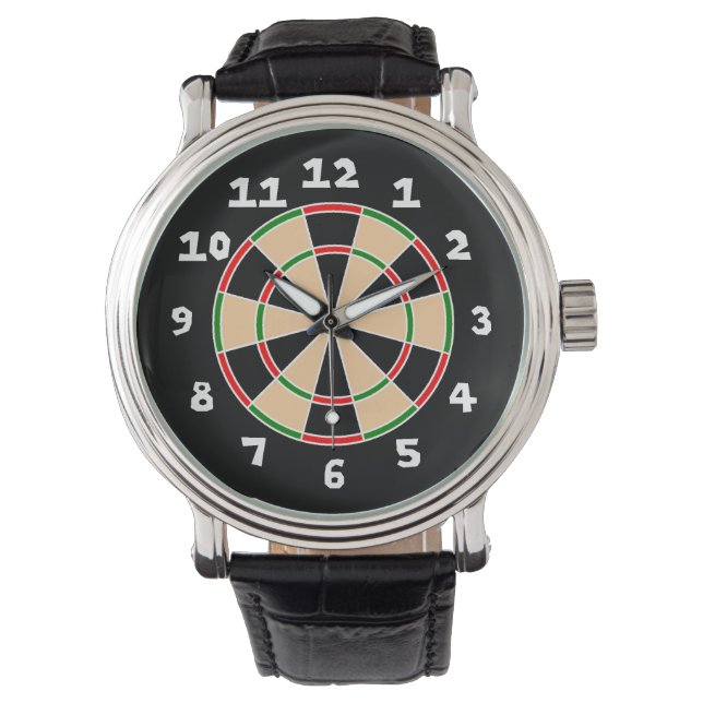 Dart Board Armbanduhr (Vorderseite)