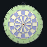 Dart Board: Creme, bleich Lila und leicht grün Dartscheibe<br><div class="desc">Creme,  Lila und hellgrün gefärbtes Dart Board Spiel inklusive 6 Messingdarts</div>