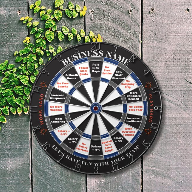 Dart Board Custom für Unternehmen von Boss bis Mit Dartscheibe (Business decision is difficult, our dartboard may help, via the dartboard playing with your staff.)